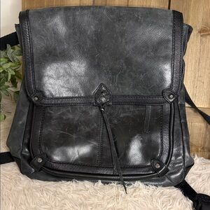 The Sak Black Leather Backpack